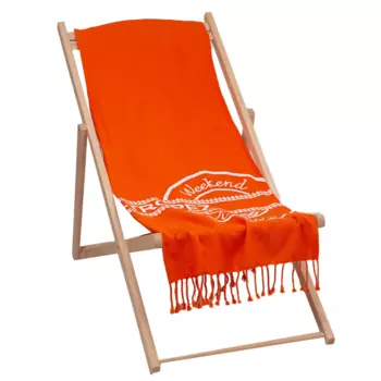 Пляжное полотенце из чистого хлопка с сотовой структурой - Weekend Vibes Marinette Saint-Tropez, цвет Corallo