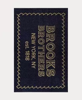 Пляжное полотенце из турецкого хлопка с логотипом BB, 40 x 71 дюйм Brooks Brothers, мультиколор