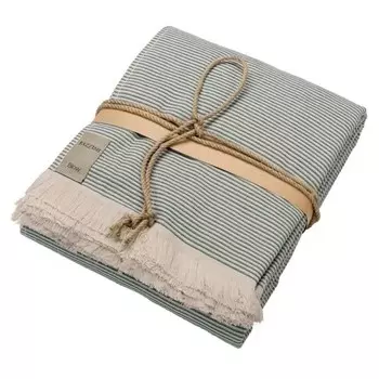 Пляжное полотенце из жаккардового хлопка в полоску - Полосы Fazzini, цвет Verde