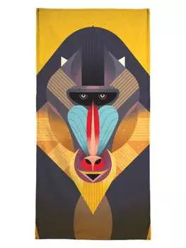 Пляжное полотенце Juniqe, цвет blau & gelb