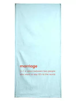 Пляжное полотенце Juniqe, цвет blau & orange