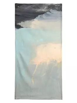 Пляжное полотенце Juniqe, цвет blau & schwarz