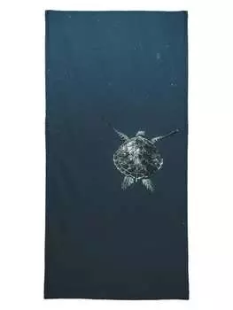 Пляжное полотенце Juniqe, цвет blau & schwarz