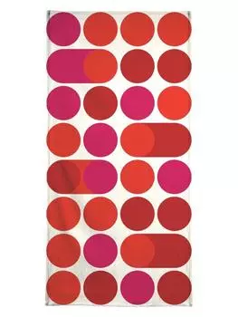 Пляжное полотенце Juniqe, цвет rosa & rot