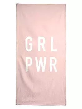 Пляжное полотенце Juniqe, цвет rosa & schwarz