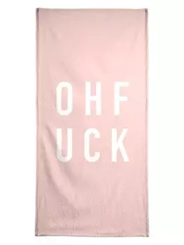 Пляжное полотенце Juniqe, цвет rosa & schwarz