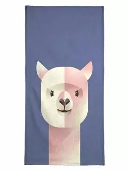 Пляжное полотенце Juniqe, цвет rosa & violett