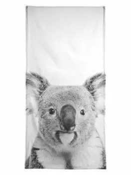 Пляжное полотенце Juniqe, цвет schwarz & wei