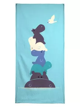 Пляжное полотенце Juniqe, синий