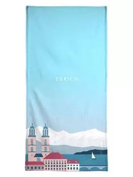 Пляжное полотенце Juniqe, синий