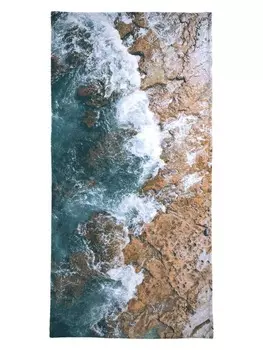 Пляжное полотенце Juniqe, синий