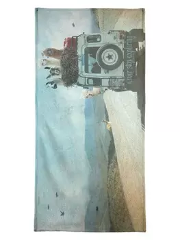 Пляжное полотенце Juniqe, синий