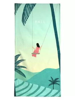 Пляжное полотенце Juniqe, зеленый