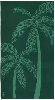 Пляжное полотенце "Морской конёк" Las Palmas ", (1 шт.), с пальмами Seahorse 100х180 см (1 шт.), зеленый