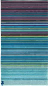 Пляжное полотенце "Морской конёк" "Закат", (1 шт.), в мелкую полоску Seahorse 100х200 см (1 шт.), синий