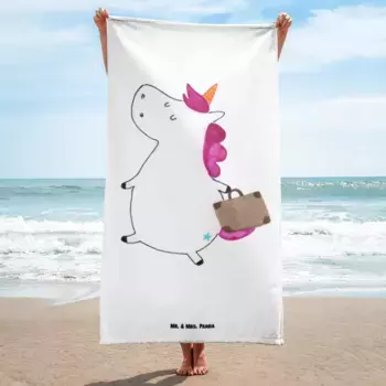 Пляжное полотенце Mr. & Mrs. Panda, белый
