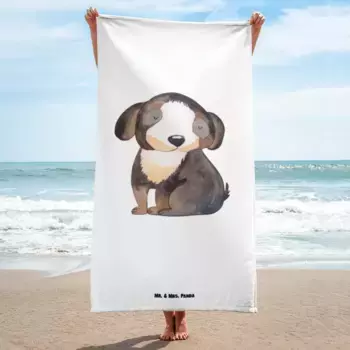 Пляжное полотенце Mr. & Mrs. Panda, белый