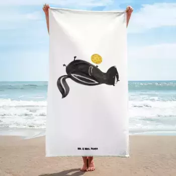 Пляжное полотенце Mr. & Mrs. Panda, белый