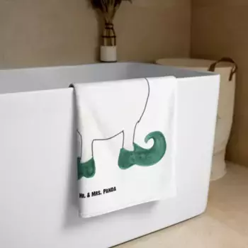 Пляжное полотенце Mr. & Mrs. Panda, белый