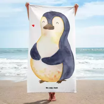 Пляжное полотенце Mr. & Mrs. Panda, белый