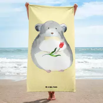Пляжное полотенце Mr. & Mrs. Panda, желтый