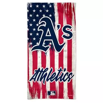Пляжное полотенце Patriotic Spectra WinCraft Oakland Athletics 60 x 30 дюймов