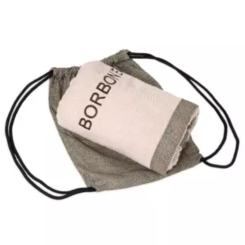 Пляжное полотенце с сумкой Borbonese Mykonos In Sponge 100180, бежевый