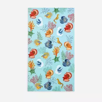 Пляжное полотенце с велюровым оттенком Coralisa El Corte Ingls, разноцветный