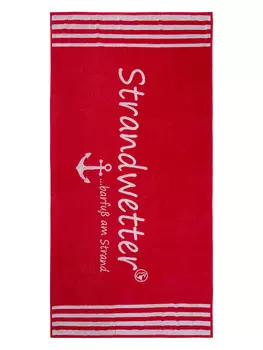 Пляжное полотенце SCHIETWETTER, цвет rot/white