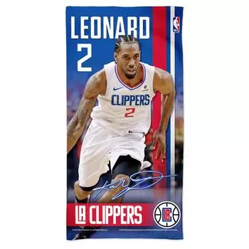Пляжное полотенце Spectra WinCraft Kawhi Leonard LA Clippers 30 x 60 дюймов