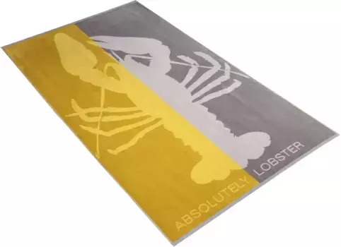 Пляжное полотенце Vossen "Absolutely Lobster", (1 шт.) 100х180 см (1 шт.), цвет ginko