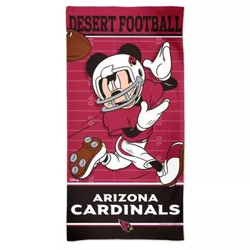 Пляжное полотенце WinCraft Arizona Cardinals 30 x 60 дюймов Disney Spectra