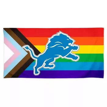 Пляжное полотенце WinCraft Detroit Lions 30 x 60 дюймов Pride Spectra