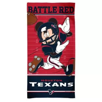 Пляжное полотенце WinCraft Houston Texans 30 x 60 дюймов Disney Spectra