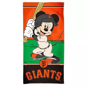 Пляжное полотенце WinCraft San Francisco Giants 30 x 60 дюймов Disney Spectra