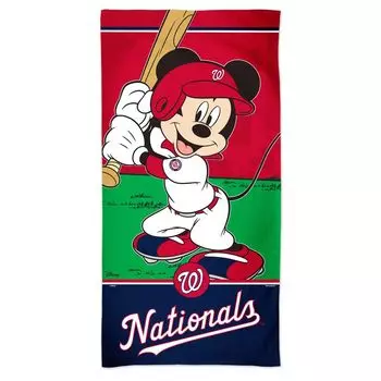 Пляжное полотенце WinCraft Washington Nationals 30 x 60 дюймов Disney Spectra