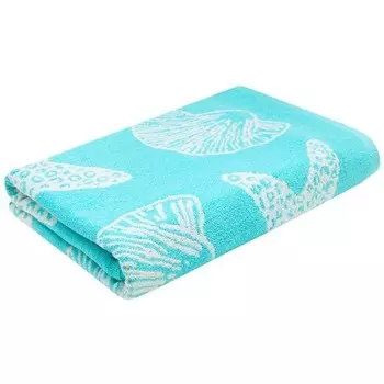 Пляжное полотенце Zollner 00000350, 90x1x180 см, бирюзовый