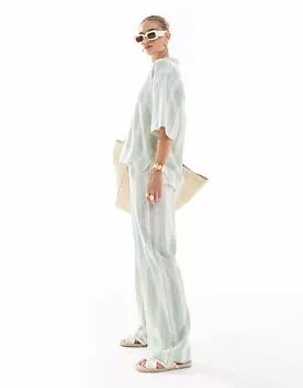 Пляжные брюки Billabong Sunny Daze на завязках в цвете Island Green