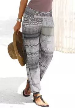 Пляжные брюки Buffalo с принтом по всей поверхности и карманами, брюки из джерси, брюки для отдыха, цвет Bedruckt