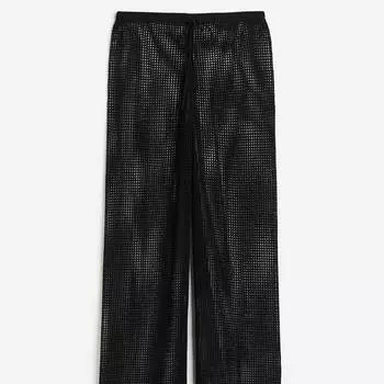 Пляжные брюки H&amp;M Crochet-look, черный