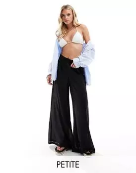 Пляжные брюки Vero Moda Petite черные