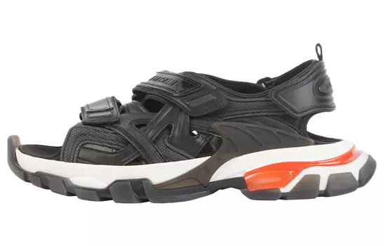 Сандалии пляжные Balenciaga Track 2.0 женские, черный