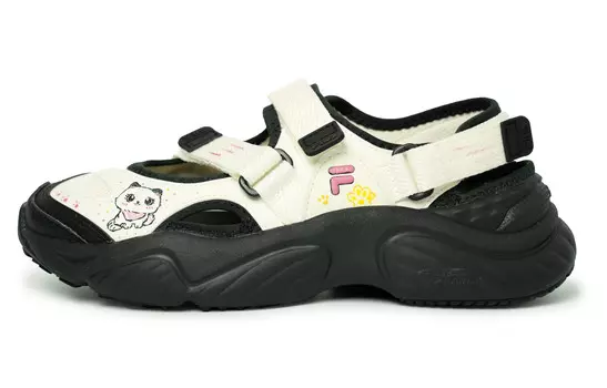 Пляжные сандалии Conch женские белые/розовые/черные Fila Fusion