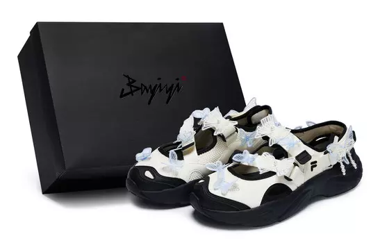 Пляжные сандалии Conch женские, цвет синий/черный/белый Fila Fusion