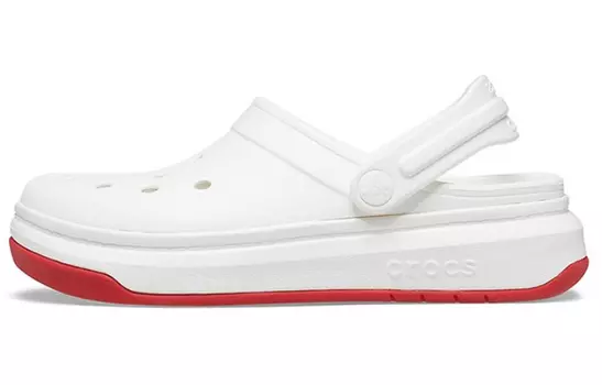 Сандалии Crocsband Full Force Thick Sole Sandals White Red Unisex