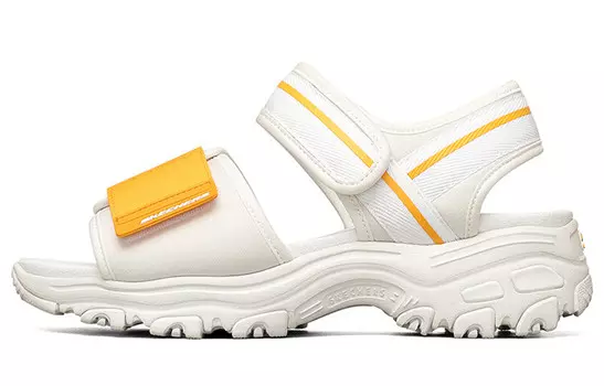 Пляжные сандалии D"Lites 1.0 женские желтые/белые Skechers