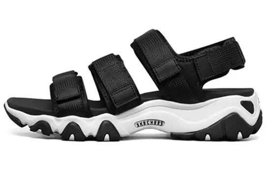 Пляжные сандалии D"LITES 2.0 женские черные/белые Skechers