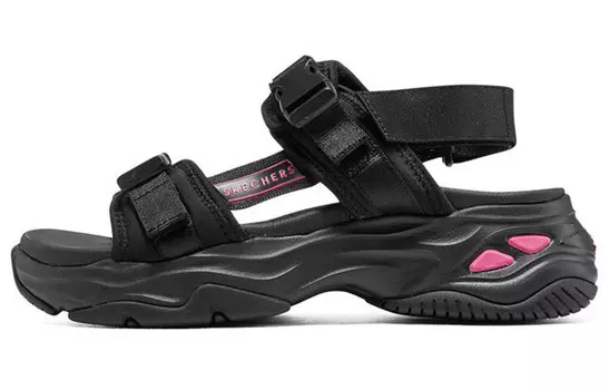 Пляжные сандалии D"Lites 4.0 женские, полностью черные Skechers