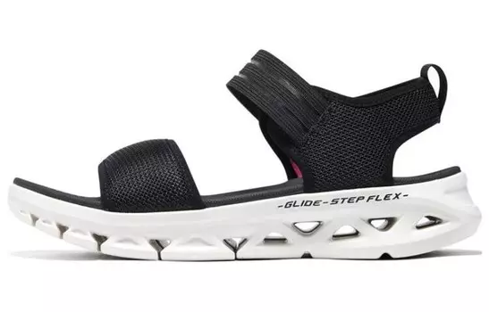 Пляжные сандалии Glide Step женские черные/белые Skechers