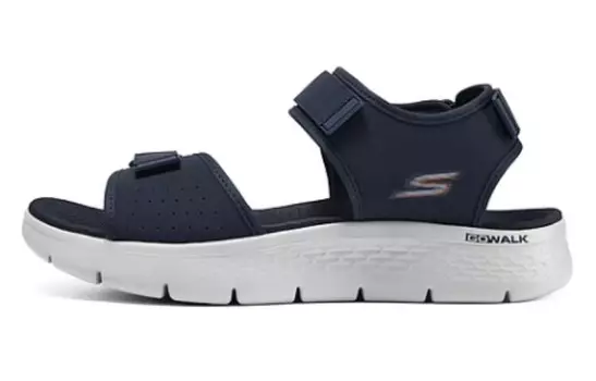 Пляжные сандалии Go Walk Flex для мужчин, темно-синие/оранжевые Skechers